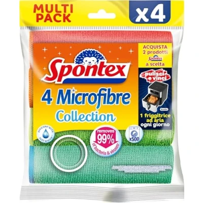 Imagen de Spontex Colección de Microfibra x4, Fucsia, 4 Panni,
