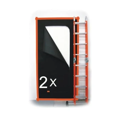 Imagen de SafeCore Puerta Antipolvo 220 cm x 110 cm, Guardapolvo Protector, en Tejido de Polipropileno Grueso, Cubierta Polvo Extremadamente Duradera, Barrera Renovación 2 paquetes