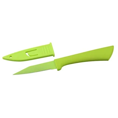 Imagen de Nirosta Cuchillo Patatero 8 20Cm, polipropileno revestimiento TPR, acero inox, color verde. 1 ud.