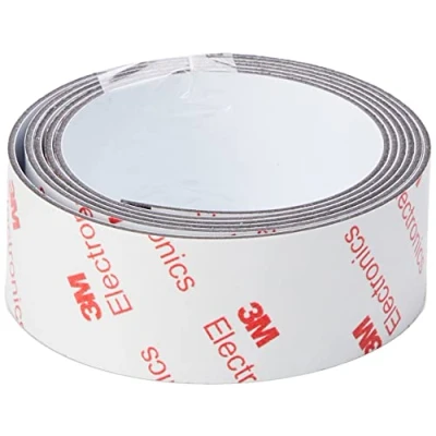 Imagen de Ferroflex® 25mm de Ancho 3M Self Adhesive &amp; Gloss Ferroso Strip para Paredes, Oficina, Hogar Y Creación Imanes Superficies Instantáneas Atraerán A 1 Metro Longitud