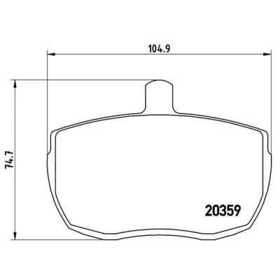 Imagen de BREMBO P A6 001 Juego de pastillas freno excl. contacto avisador desgaste con accesorios FORD: Transit Mk3 Furgón, Mk2 Furgón