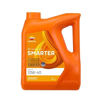 Imagen de REPSOL aceite lubricante semisintético para moto SMARTER SPORT 4T 10W 40 4L