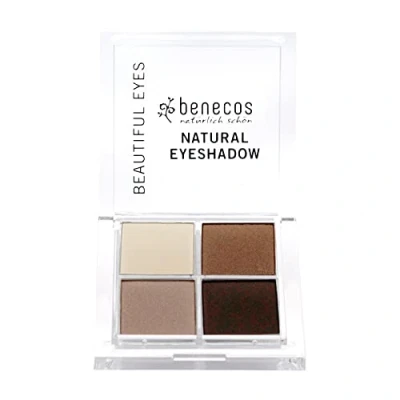 Imagen de Benecos natural beauty 91587 paleta de sombras ojos quattro vegano café y crema