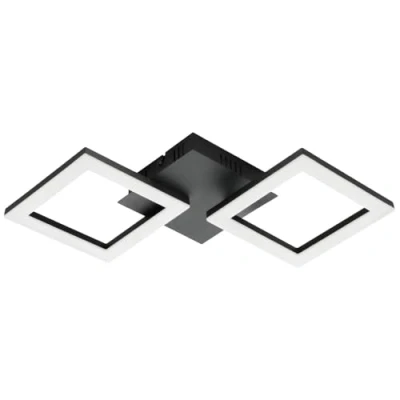 Imagen de Eglo connect.z lámpara LED de techo Smart Home Paranday Z, ZigBee, app y control voz Alexa, color luz ajustable (blanco cálido blanco frío), negro, 47 x 23 cm