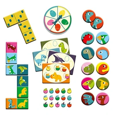 Imagen de Juego de Dominó Bingo y Memo Dinosaurios