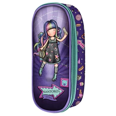 Imagen de Santoro Portatodo con Cremallera Gorjuss Fairground Up and Away, 230x100x60 mm