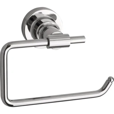 Imagen de tesa LUUP Portarrollos para Papel Higiénico Montaje sin Agujeros Alta Fuerza de Fijación hasta 6 Kg con Tecnología Power.Kit 50 x 175 70 mm Cromado