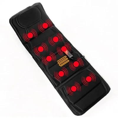 Imagen de ECODE® Colchón Masajeador Plegable con 10 Motores Vibrantes y Calor Lumbar Colchoneta de Masaje Eléctrica 3 Niveles Intensidad 5 Programas Mando a Distancia Modelo ECO 920