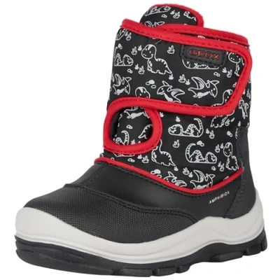 Imagen de Geox B Flanfil Boy ABX, Barco Ankle, Negro y Rojo, 25 EU
