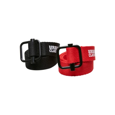 Imagen de Urban Classics 2 PACK Cinturón para niños, Talla: S/M, Black red