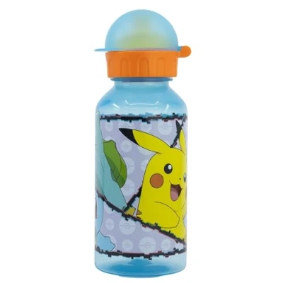 Imagen de Botella de agua reutilizable infantil plástico con tapa y capacidad 370 ml Pokemon Distortion