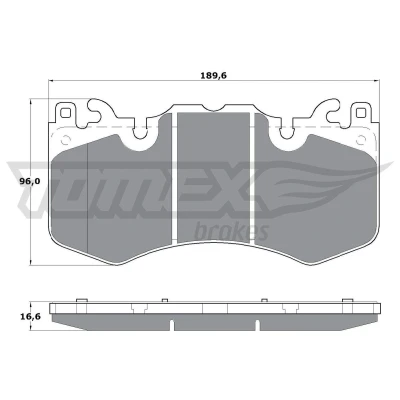 Imagen de TOMEX brakes TX 17 07 Juego de pastillas freno Eje delantero preparado para indicador desgaste LAND ROVER: Range Rover Sport, 3