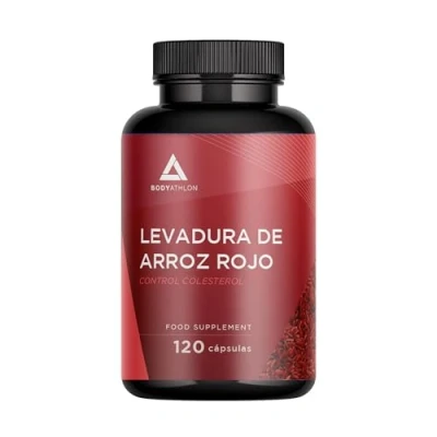 Imagen de Levadura de Arroz Rojo Para el Colesterol 120 días 2,9mg Monacolina K, 20mg Coenzima Q10, Policosanol, Gúgul, Ácido Fólico Sano Fórmula Triple Acción Sin Citrinina Cápsulas