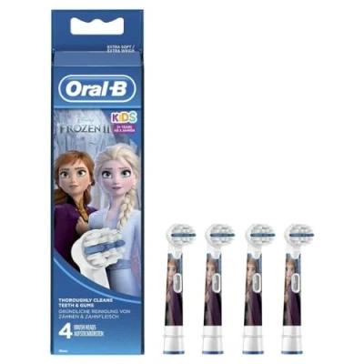 Imagen de Oral B Stages Power Cabezal de recambio para cepillo electrico, diseno Frozen, 4 unidades