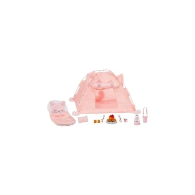 Imagen de Na! Surprise Kitty Cat Camping Set de juego para muñecas con tienda campaña y más 10 accesorios Incluye saco dormir, fogata, linterna Coleccionable Edad 5+