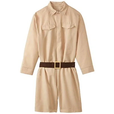 Imagen de amscan Safari para Hombre Conjunto de Disfraz, Liso, Color marrón, Talla única (9905155)