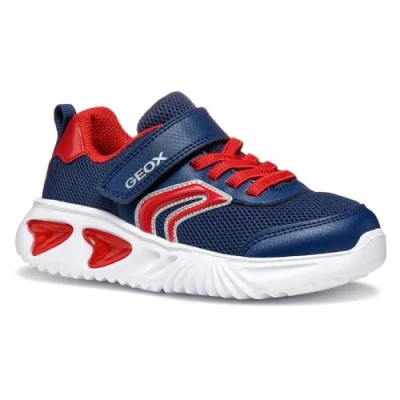 Imagen de Geox Light UP Assister BOY Zapatillas para niños, Talla: 37, Navy/red Zapatos