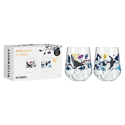 Imagen de Ritzenhoff 3801002 Juego de vasos ginebra 700 ml Serie Botanic Glamour No. 1 Vaso 2 piezas Made in Germany