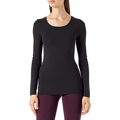Imagen de Camiseta Interior Térmica para Mujer Camisetas Manga Larga con Cuello Alto Redondo Transpirable Ropa Sin Costuras Invierno Baselayer
