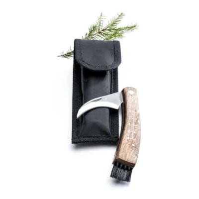 Imagen de Sagaform 0000250 Cuchillo para champiñones con Funda de cañamazo, acero inoxidable.