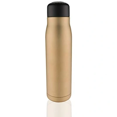 Imagen de Pioneer botella de acero inoxidable aislada al vacío, metal sin BPA para bebidas calientes y frías, 500 ml, bronce mate, KVB500MBR