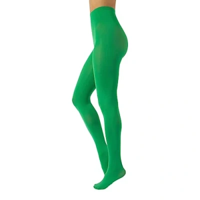 Imagen de Calzitaly Opaque Comfy 80 DEN Medias, Mujer, Talla: Large, Neon green