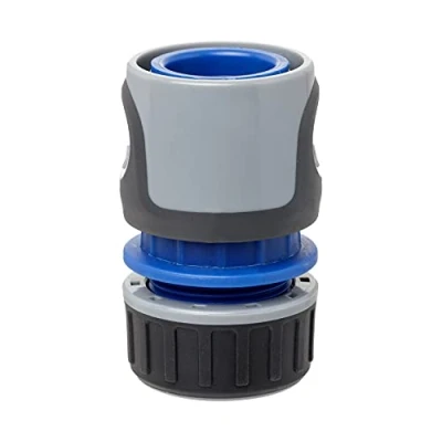 Imagen de TATAY Conector Rápido Premium para Mangueras de 1/2 pulgadas 12,5mm 5/8 15mm, a Racor Universal, Fácil Instalación, Protección Solar, Gris Negro