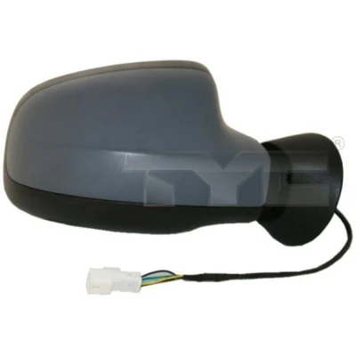 Imagen de Espejo retrovisor Tyc 328 0129 derecha imprimado para ajuste elect. espejo, convexo, calefactable DACIA: Sandero I, Duster SUV, Logan I Berlina