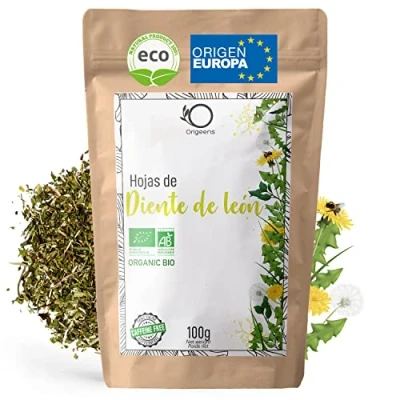 Imagen de ORIGEENS BIO diente de leon Infusion 100g Te leon, drenante y diurética Hojas secas ​​Dandelion tea