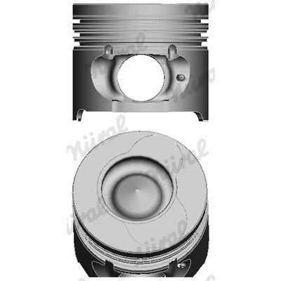 Imagen de NÜRAL 87 123407 10 Pistóns 76,5 con soporte segmento pistón, Biela trapecial RENAULT: Kangoo I Express, I, CLIO 2, SUZUKI: Jimny SUV
