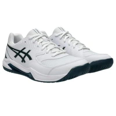 Imagen de Asics Geldedicate 8 Zapatillas de tenis para todas las superficies, Hombre, Talla: 40.5, White/saxon green Zapatos