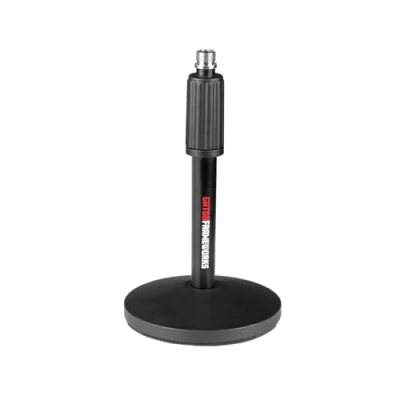 Imagen de Gator Frameworks Paquete de 2 soportes para micrófono escritorio con (2) cables XLR 10 pies; (GFW MIC DESKTOP 2PK)