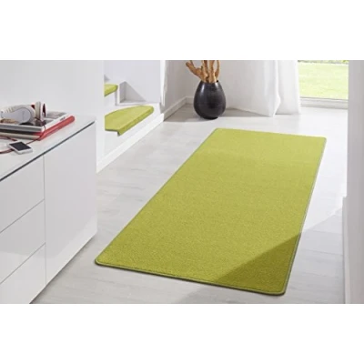 Imagen de Hanse Home Alfombra Uni bajo Flor Fancy, Polipropileno, Verde, 80 x 200 0.7 cm