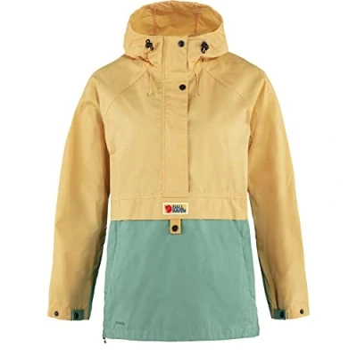 Imagen de FJALLRAVEN 87009 133 676 Vardag Anorak W Jacket Mujer Mais Yellow Aloe Green Tamaño XXS
