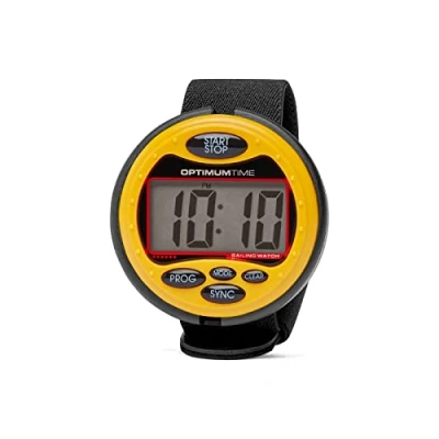 Imagen de Optimum Time Reloj de navegación Series 3 en Amarillo Temporizador Carrera Resistente al Agua para navegar