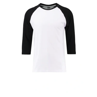 Imagen de Urban Classics Contrast 3/4 Sleeve Raglan Camiseta de manga larga, Hombre, Talla: XXL, White/black
