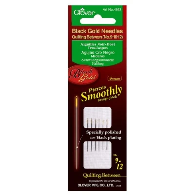 Imagen de Clover Agujas de Oro Negro: Acolchado/Entre Surtido, Multicolor, Assorted, 6
