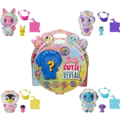 Imagen de Barbie Cutie Reveal Mascota y accesorios con temática de ensueño 5 sorpresas, incluyendo mini mascota, cambio color clip
