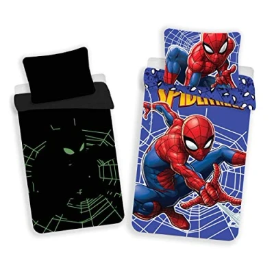 Imagen de Jerry Fabrics Juego de Cama Spiderman Brillante, algodón, Size 70x90 + 140x200 cm, 2 Set