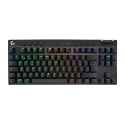 Imagen de Teclado gaming Logitech G PRO, Con Cable, Retroiluminación, 12 teclas programables, USB, Negro
