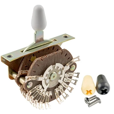 Imagen de Oak Grigsby 5 Posiciones Selector de Pastilla 4 Polos Super Switch para Guitarra Eléctrica tipo Strat Tele