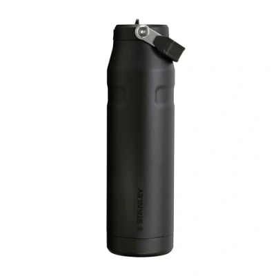 Imagen de Stanley Iceflow Flip Straw 2.0 Botella De Agua Deportiva Con Pajita 1.06L 15 Horas Fría 3 Días Helada Acero Inoxidable Sin Bpa Antifugas Apta Para Lavavajillas Black
