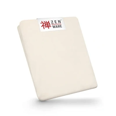 Imagen de ZEN Funda camilla masaje ajustable de felpa suave para camillas cosmética, fisioterapia y tratamiento lavable a 60 accesorios Crema
