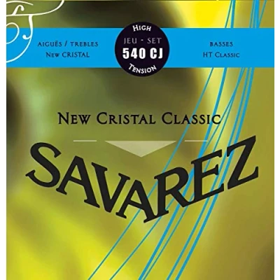 Imagen de Savarez 656157 Cuerdas para Guitarra Clásica New Cristal Classic juego 540CJ Tensión alta, azul
