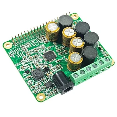Imagen de RPI HiFi AMP Hat TAS5713 Amplifier Audio Module 25W Class D Power Sound Card Expansion Board for Raspberry Pi 4 3 B+ Zero Nichicon Capacitor