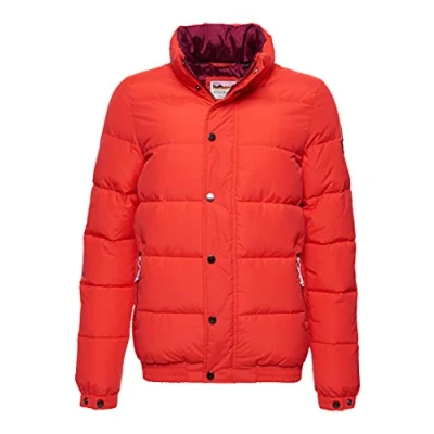 Imagen de Superdry Source Retro Puffer Chaqueta, Flare Orange, S para Mujer
