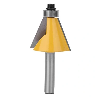 Imagen de Fresa biselada de 8 mm, acero al carbono, para madera (22,5)