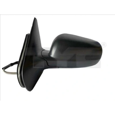 Imagen de espejo retrovisor Tyc 337 0296 izquierda negro Ajuste por cable, asférico, tintado en azul, Caja grande de VOLKSWAGEN: Golf 4, Bora Berlina