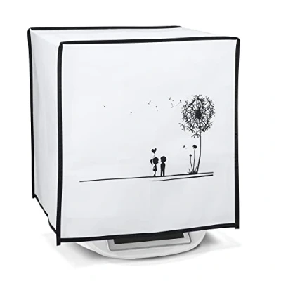 Imagen de kwmobile Funda Compatible con Thermomix TM5 / TM6 Cubierta Protectora Antipolvo para Robot de Cocina niños y Diente león