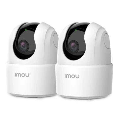 Imagen de Imou 2024 Camara Vigilancia 3MP Ranger 2C(Pack 2), Detección de Humano, Cámara WiFi Interior 360 con Sirena, Audio Bidireccional, Compatible Alexa para Bebé/Mascotas